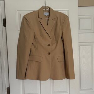 Iris Solis Camel Hourglass Blazer XS